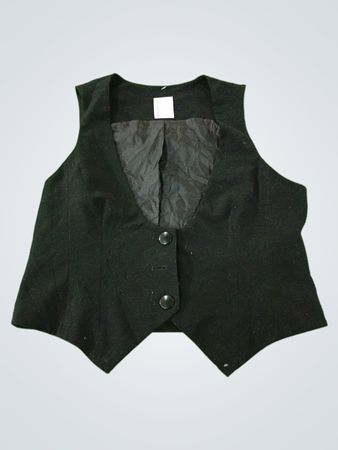 Smart Set Black Cropped Vest