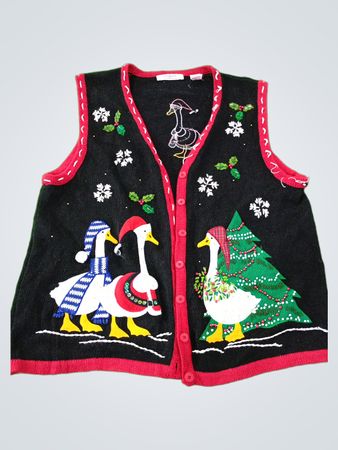Inspire Christmas Duck Knitted Vest