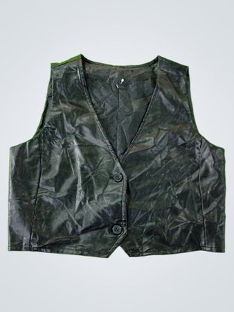 Black Leather Vest