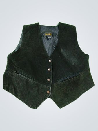 Learsi Black Suede Vest