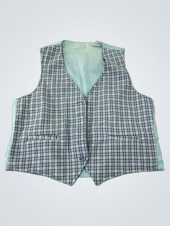 Gray Plaid Vest