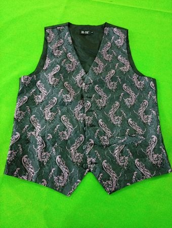 Green Paisley Vest