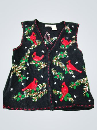 Embroidered Cardinal Vest