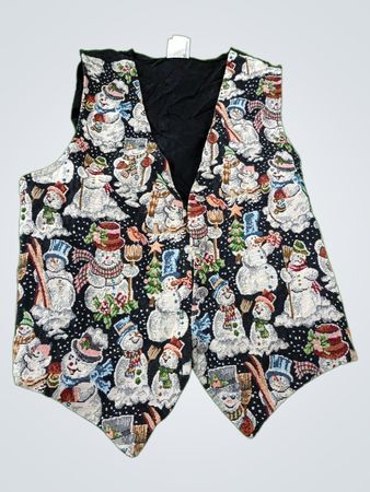 Partners Snowman Print Vest