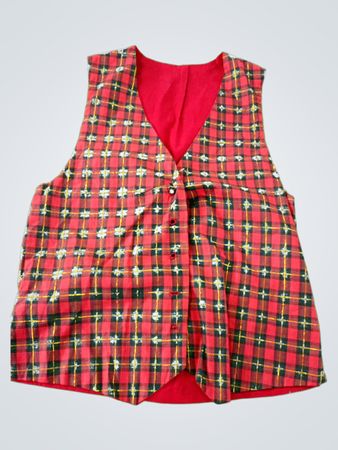 Plaid Vest
