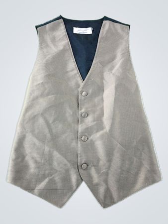 Gray Vest with Six Buttons