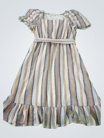 Downeast Striped Midi Dress