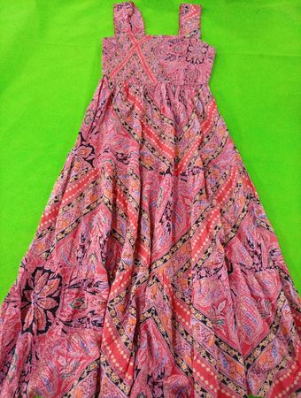 Pink Paisley Dress