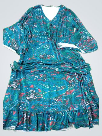 Blue Paisley Dress