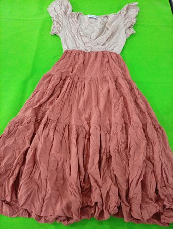 Pink and White Dress