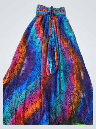 Multicolored Floral Skirt