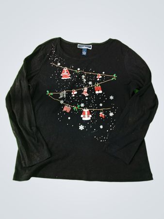 Karen Scott Christmas Graphic Sweatshirt