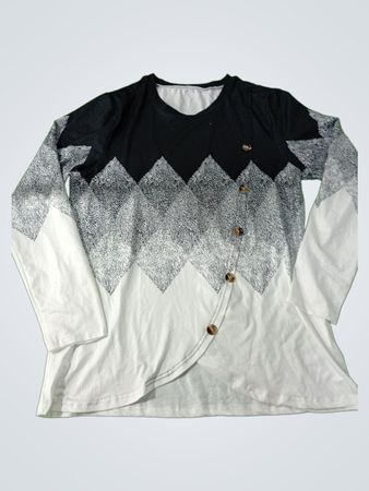 Black and White Gradient Shirt