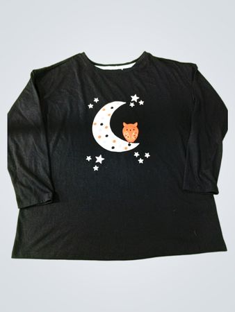 Cat & Jack Black Graphic Long Sleeve Top
