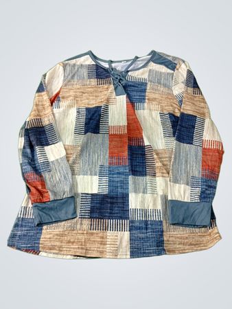 Women's Patchwork Long Sleeve Shirt