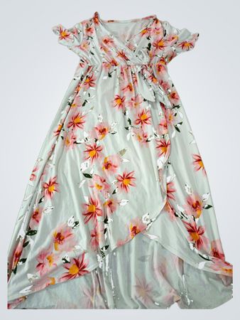 Floral Print Wrap Dress