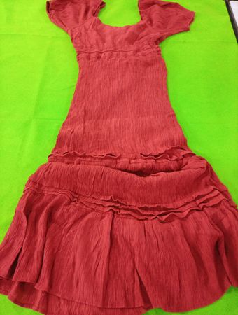 Red Ruffled Dress
