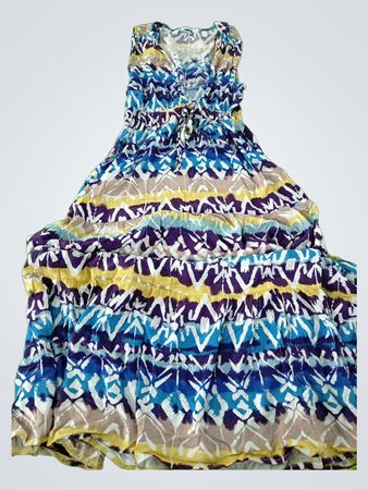 Blue Island Floral Maxi Dress