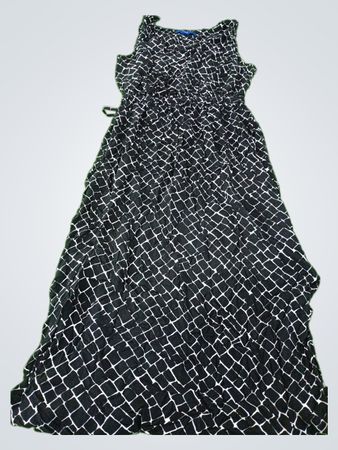 Apt. 9 Black and White Geometric Pattern Dress