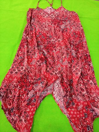 Red Paisley Jumpsuit