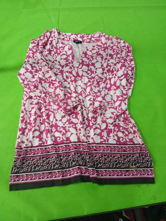 Jones New York Pink Floral Blouse