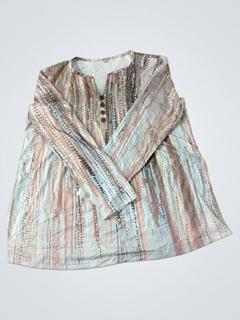 Unbranded Patterned Long Sleeve Top L