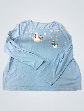 breckenridge Long Sleeve Snowman Shirt