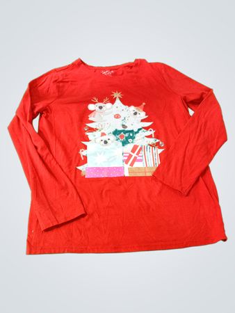Cat & Jack Red Christmas Koala Graphic Long Sleeve Shirt