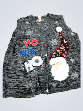 Holiday Time Christmas Santa Vest