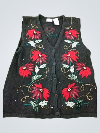 Embroidered Christmas Vest