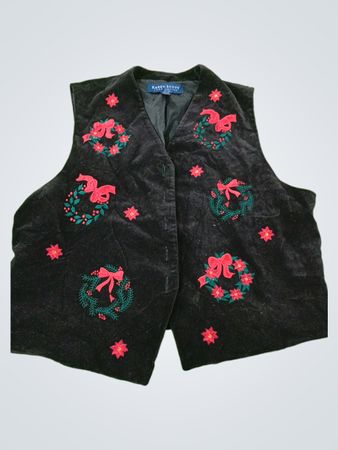 Karen Scott Christmas Vest
