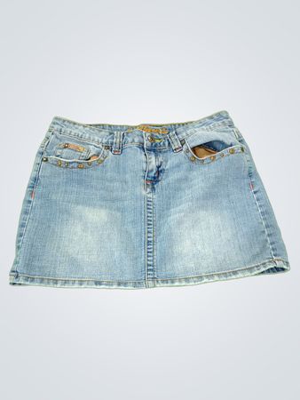 Bubblegum Denim Skirt