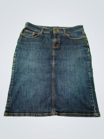 Garnet Hill Denim Skirt