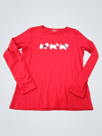 Holiday Lane Dog Graphic Long Sleeve Shirt