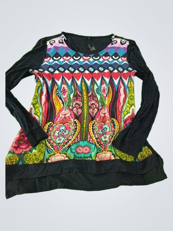 Colorful Long-Sleeve Top