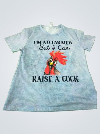 T-Shirt with Rooster Design
