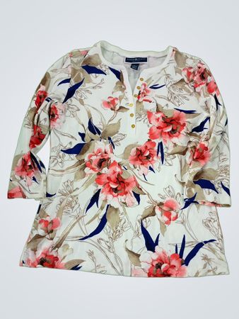 Karen Scott Floral Blouse
