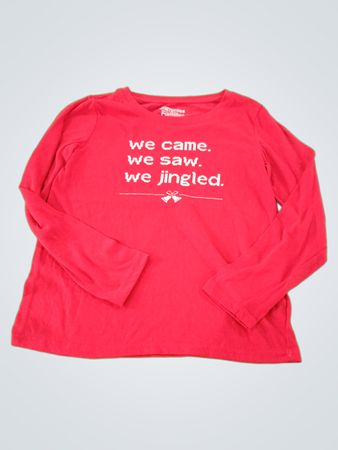Long Sleeve T-Shirt with 'we came. we saw. we jingled.' Design