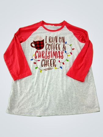Christmas-themed shirt with graphic