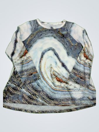 Blouse with Marble Design