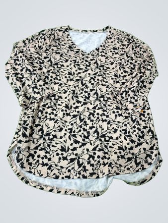 Blouse with Floral Pattern