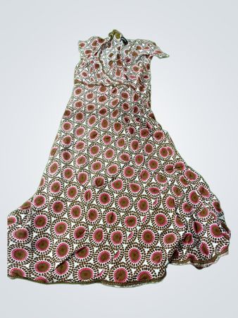 Brown and Pink Floral Dress