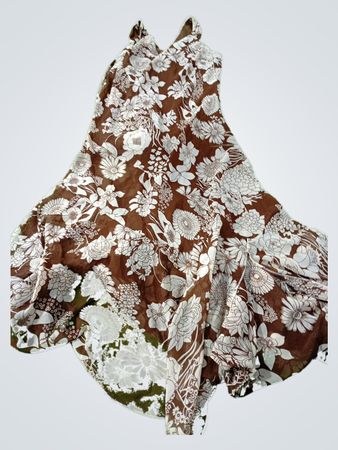 Brown Floral Dress