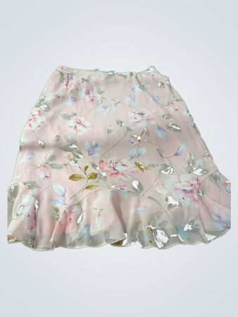 Pink Floral Skirt