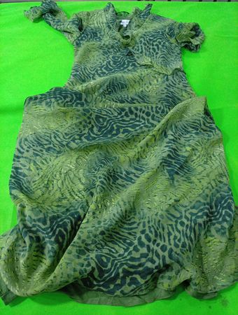 Green Animal Print Dress