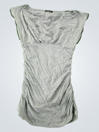 Bebe Ruched Grey T-Shirt