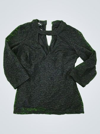 Pepe Black Lace Blouse