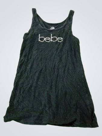 George Black Rhinestone Logo Tank Top