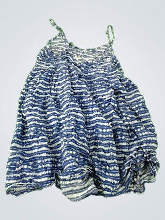 Blue and White Striped Sundress