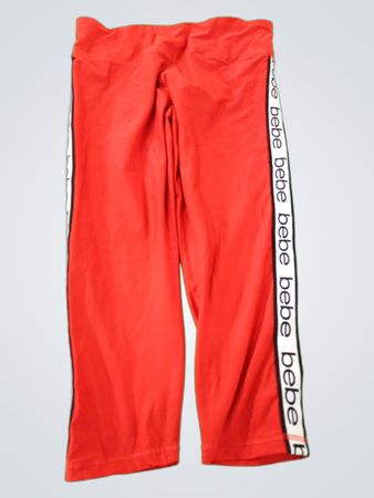 Bebe Red Athletic Capris